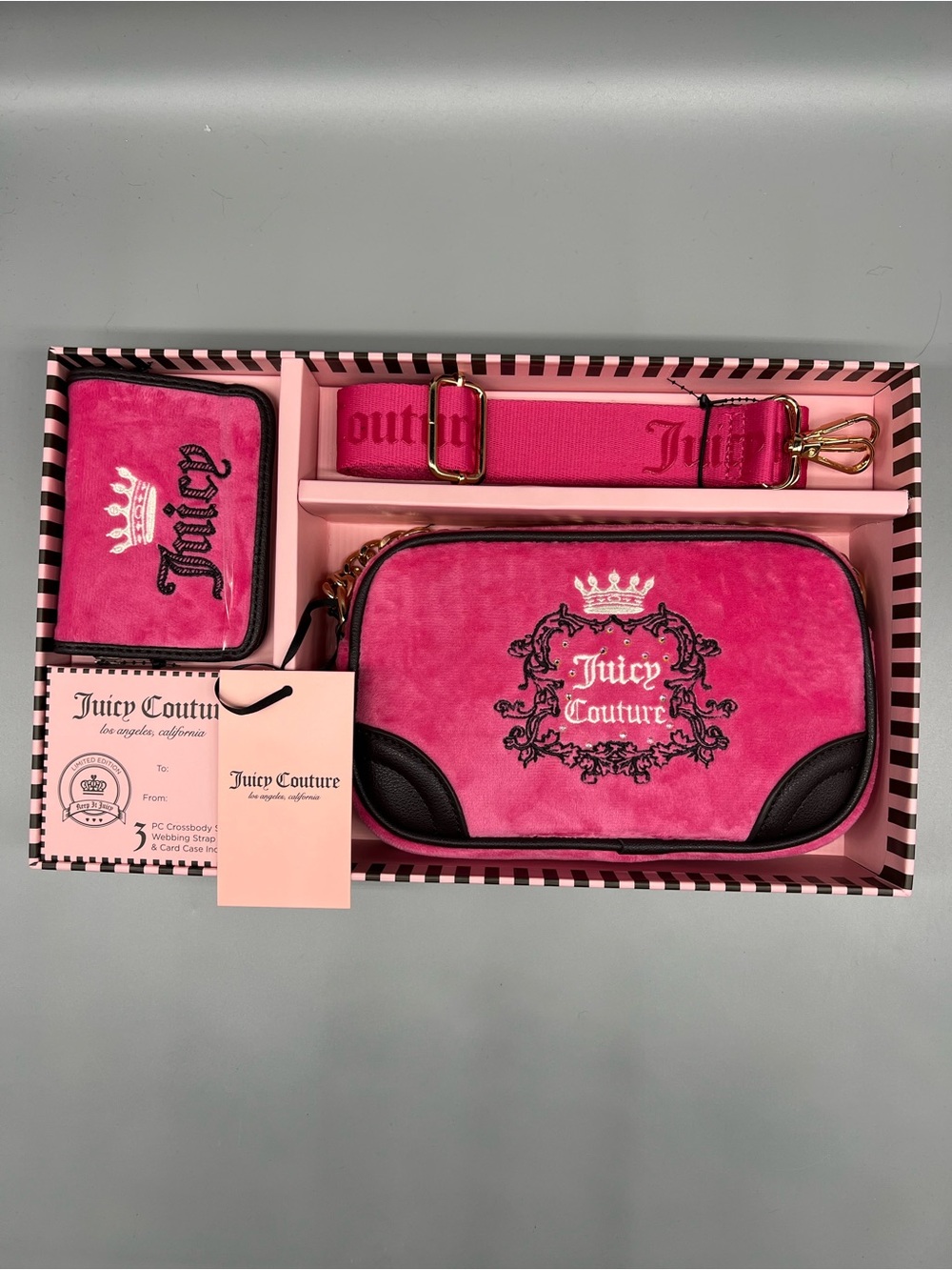 Juicy couture heritage purse gift set